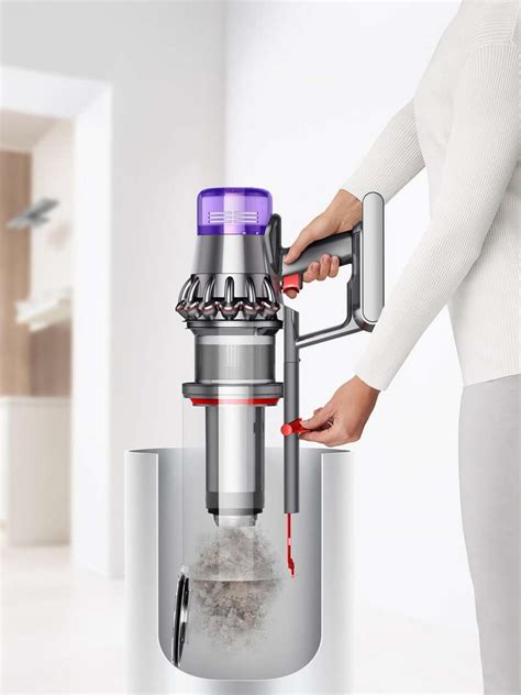 Dyson outsize absolute+ - The Dyson Outsize delivers Dyson suction power in a larger format. It's engineered with the suction power, run time, size, and tools to deep clean larger spaces. It has a 25% wider cleaner head and a 150% larger bin compared to the Dyson V11. The Dyson Outsize covers more floor with each pass and allows for more cleaning between bin emptying. 